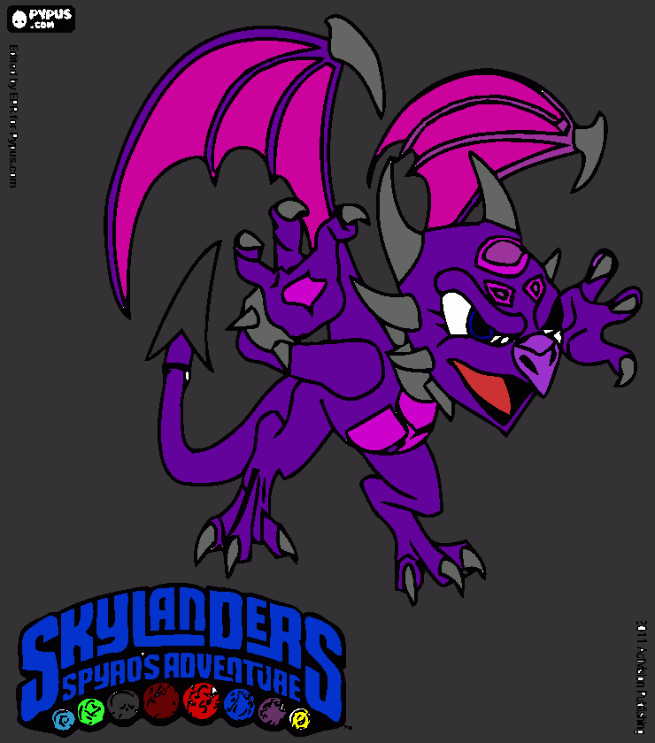 Cynder coloring page