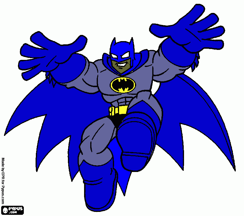 Dah...dah....dah.....dah.....Batman! coloring page