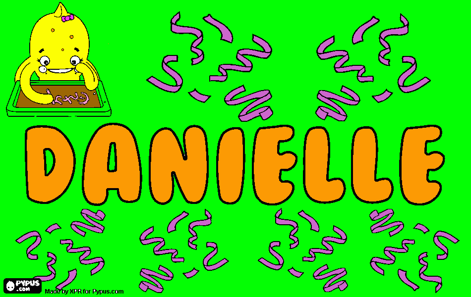 Danielle coloring page