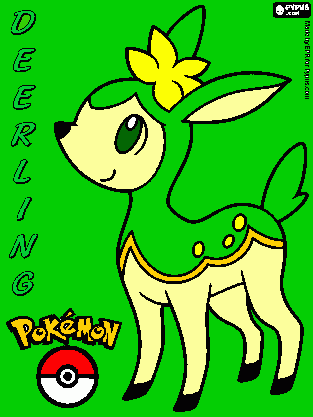 Deerling(Spring) coloring page