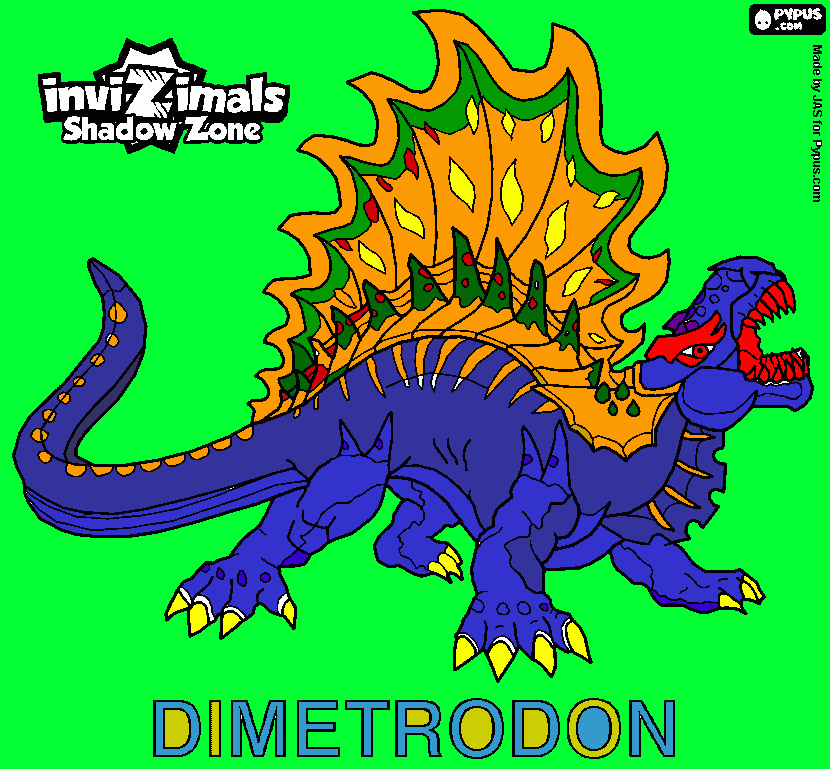 dimetrodon coloring page