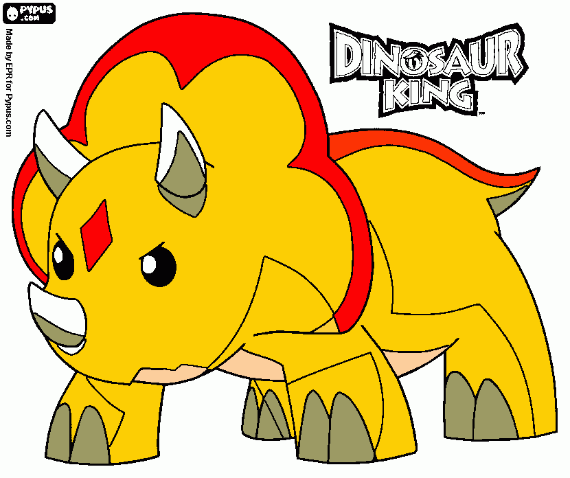 dino king coloring page
