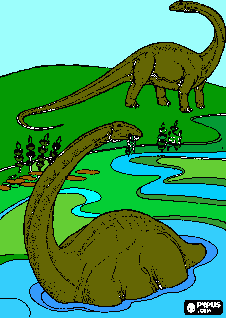 Dinosaurs coloring page