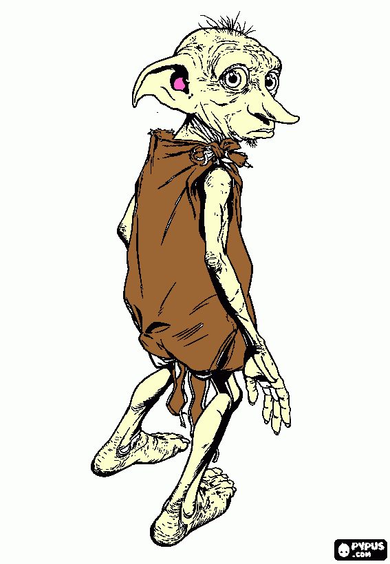 dobby coloring page