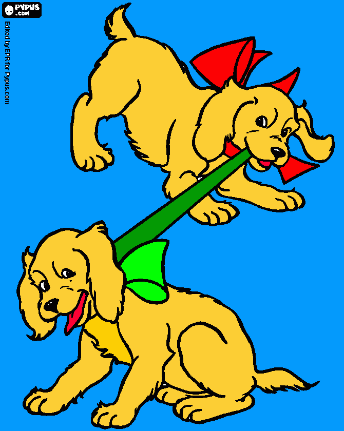 doggys coloring page