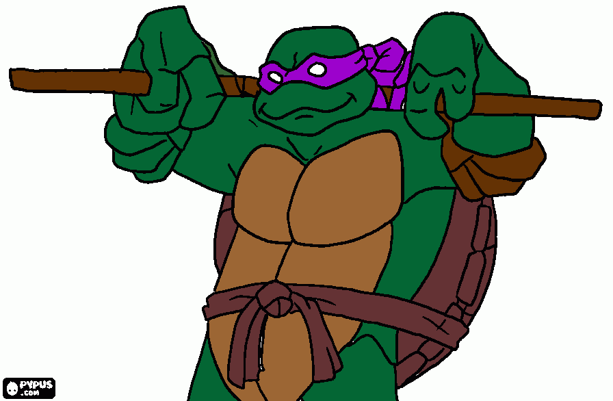 donnie the tmnt coloring page
