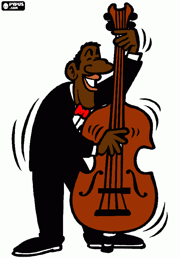 Double Bass coloring coloring page