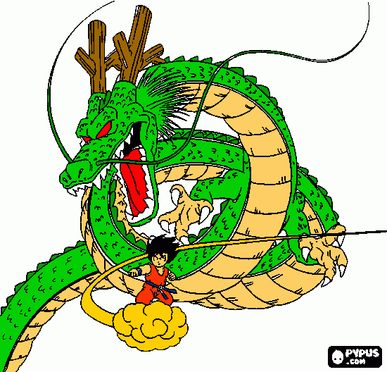 dragon shenron coloring page