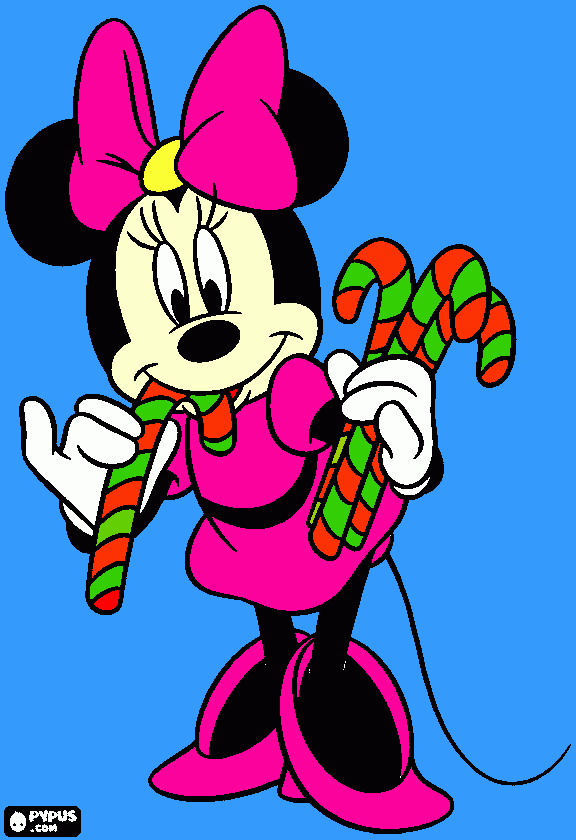 drawing of minnie coloring page