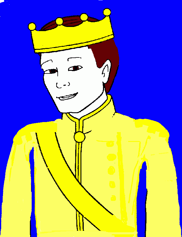 drawing the king coloring page