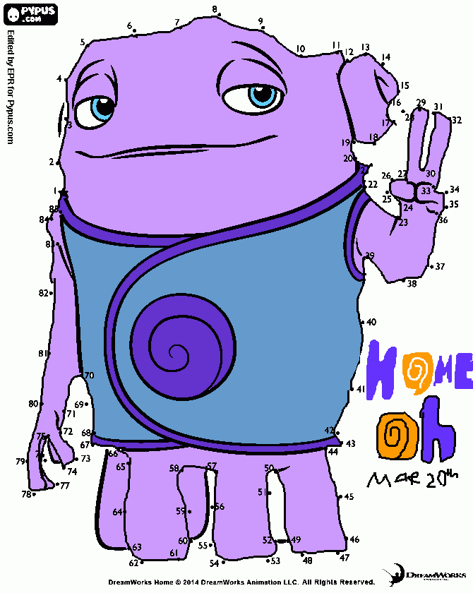 oh home movie coloring pages - photo #29