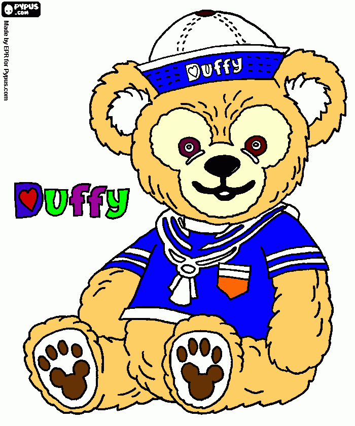 duffy bear coloring page