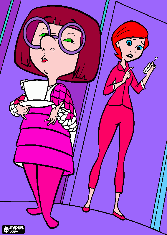Edna and Helen coloring page