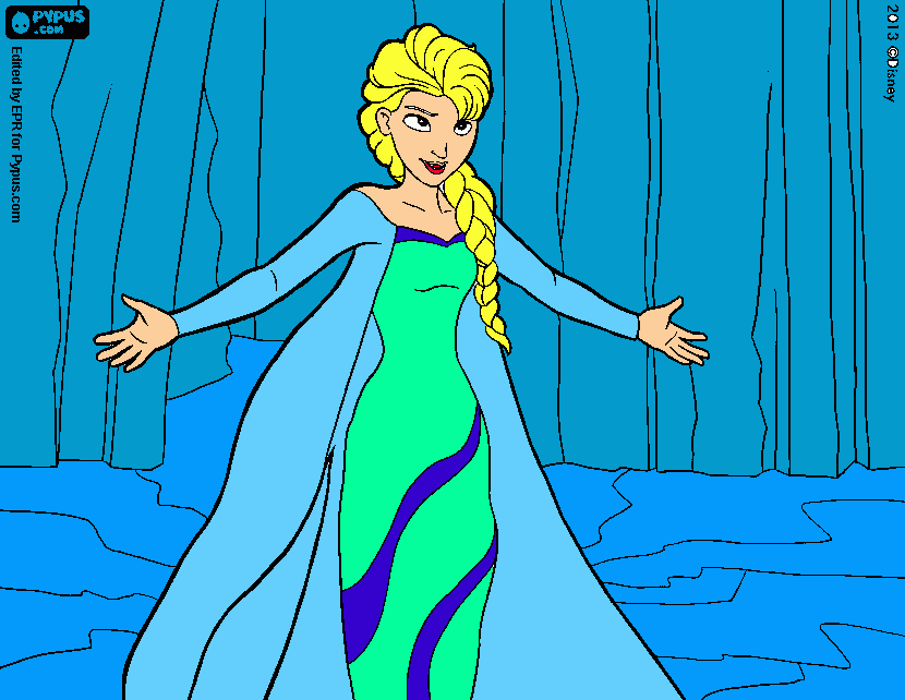Eiskönigin Elsa coloring page