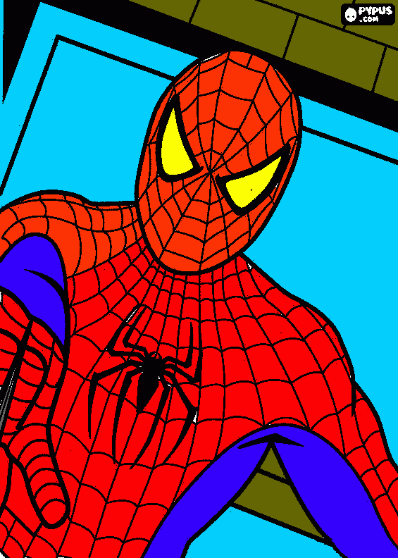 EL SORPRENDENTE HOMBRE ARAÑA DIBUJO coloring page