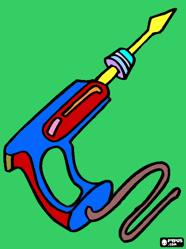 electric drill coloring page