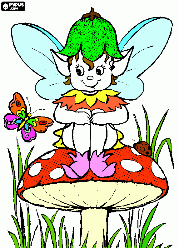 elfje coloring page