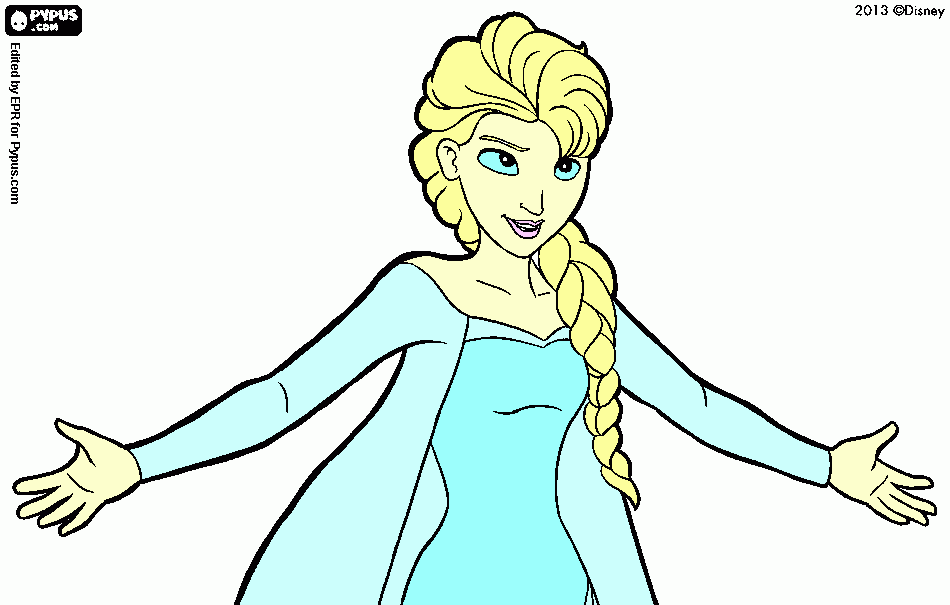 Elsa Let it Go  coloring page