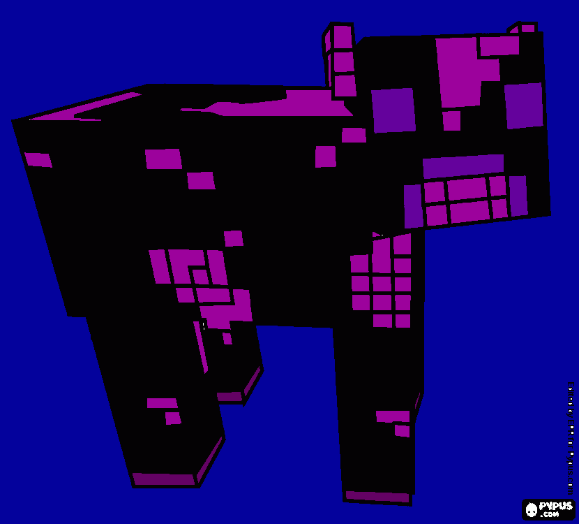 ENDER COW coloring page