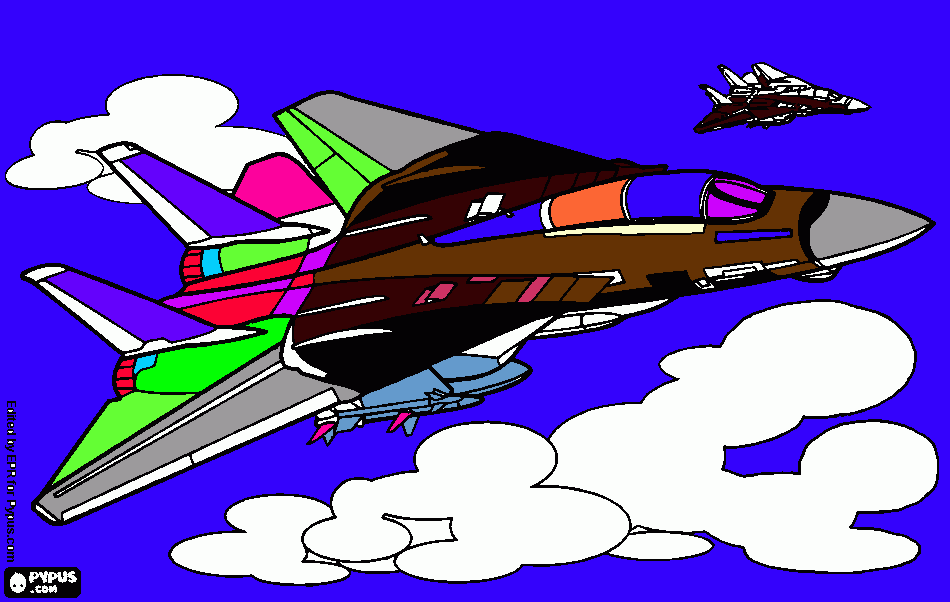 f-14 coloring page