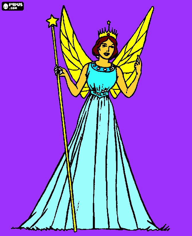 fairy pic coloring page
