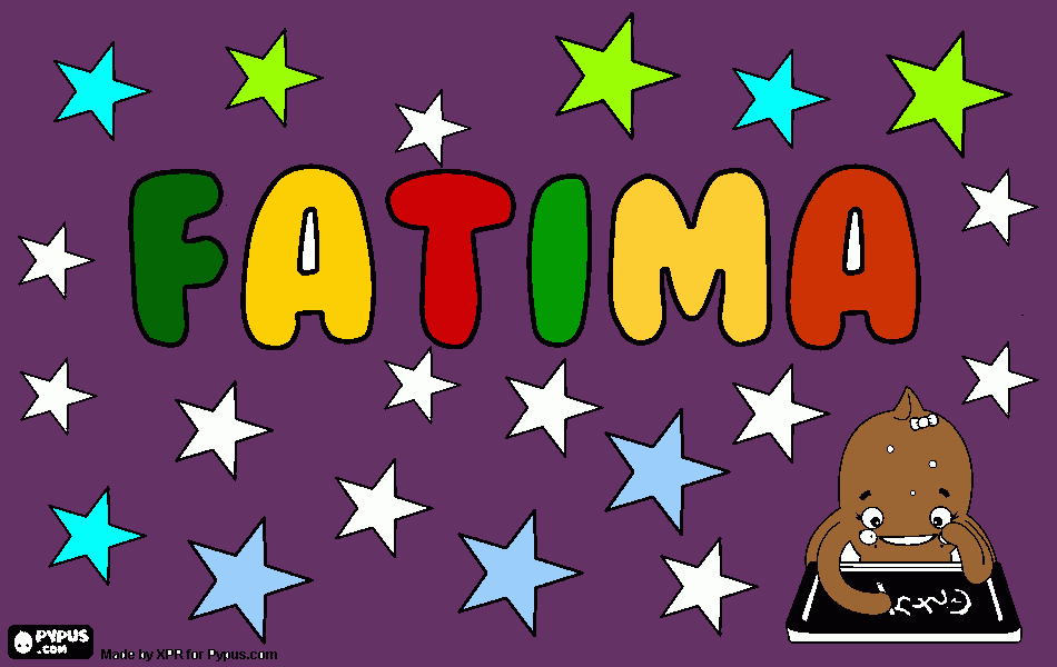 fatima coloring page