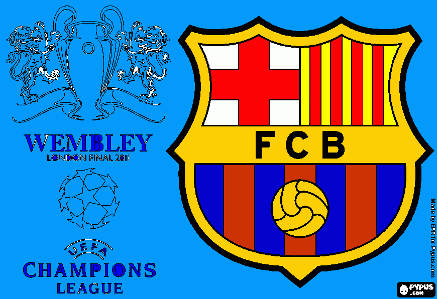 fc.barcelona coloring page