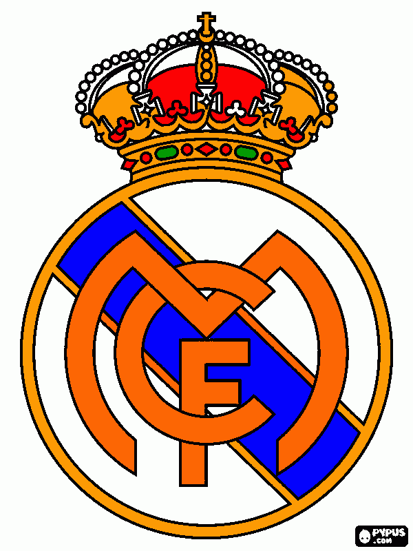 f.c.real madrid coloring page