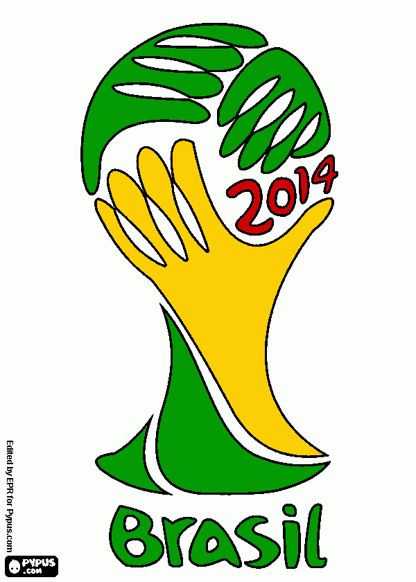 fifa 2014 world cup coloring page