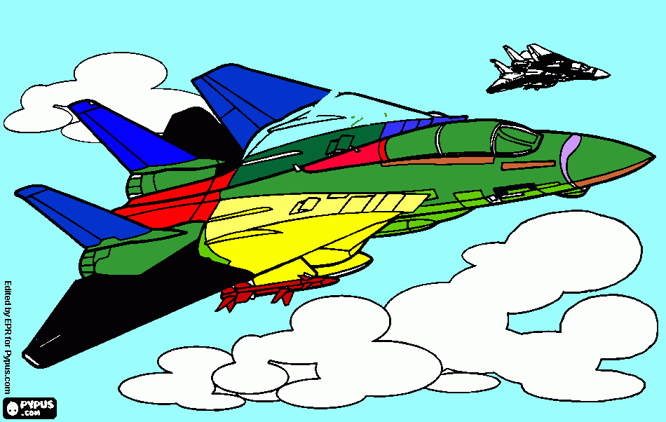 fighter jets coloring page