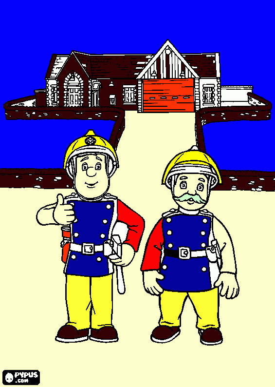 Fire Station coloring page