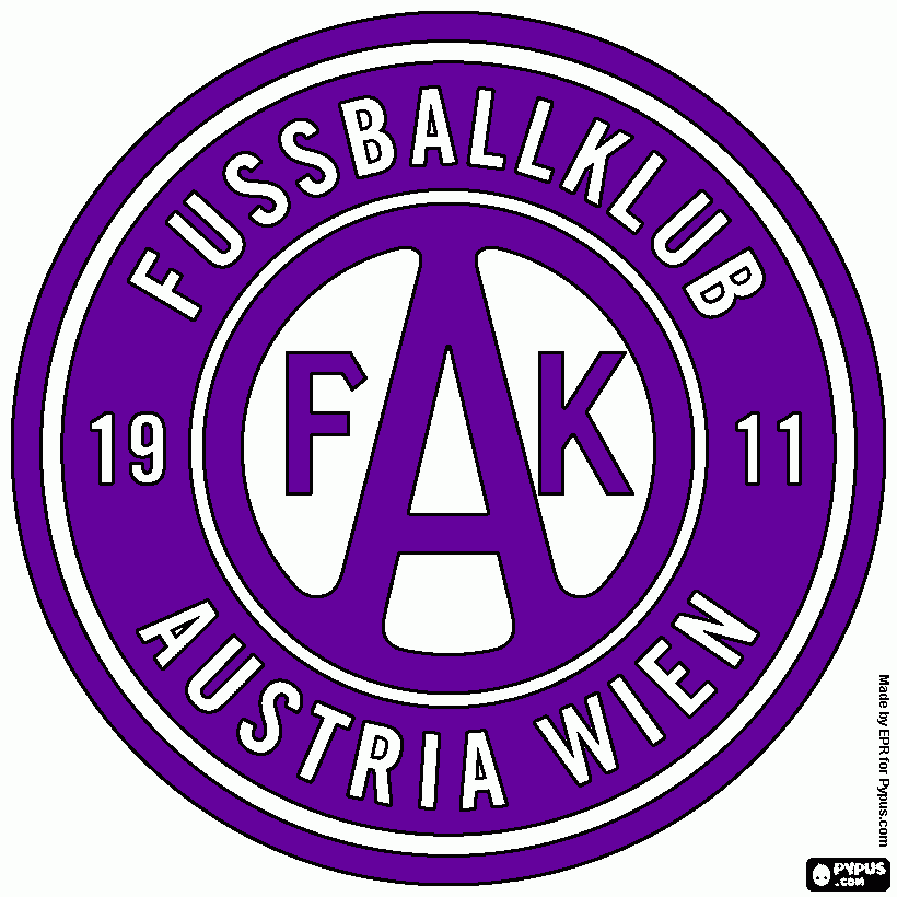 fk austria wienna coloring page
