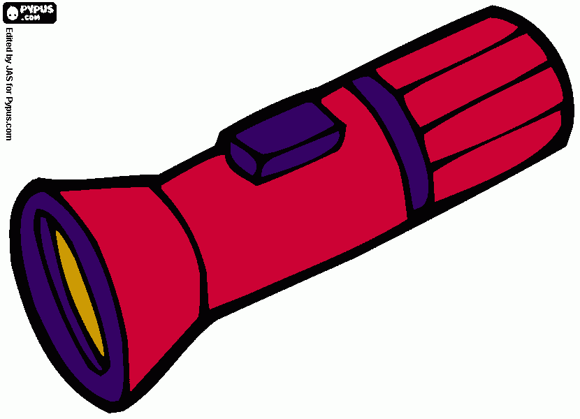 flashlight coloring page