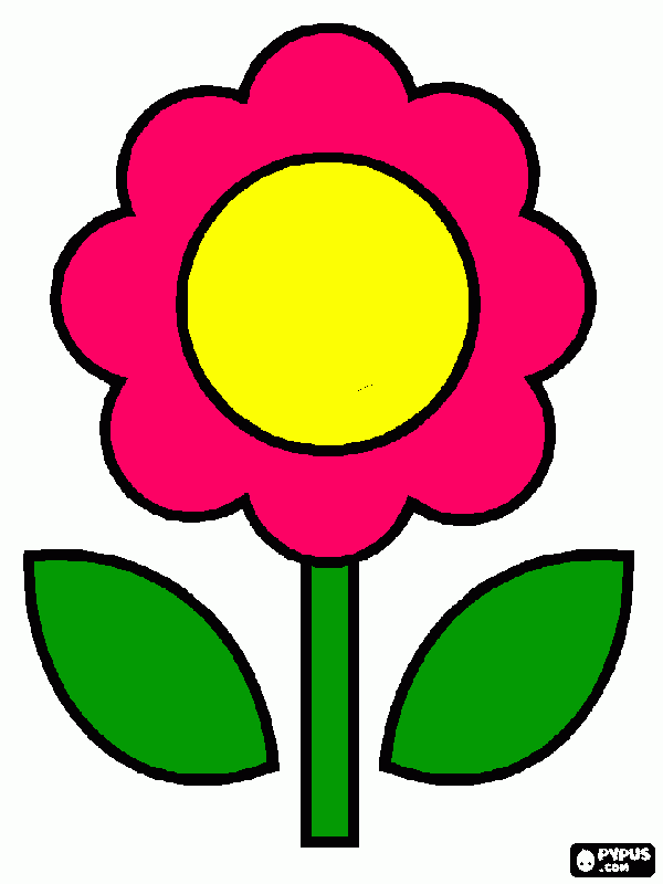 flower coloring page