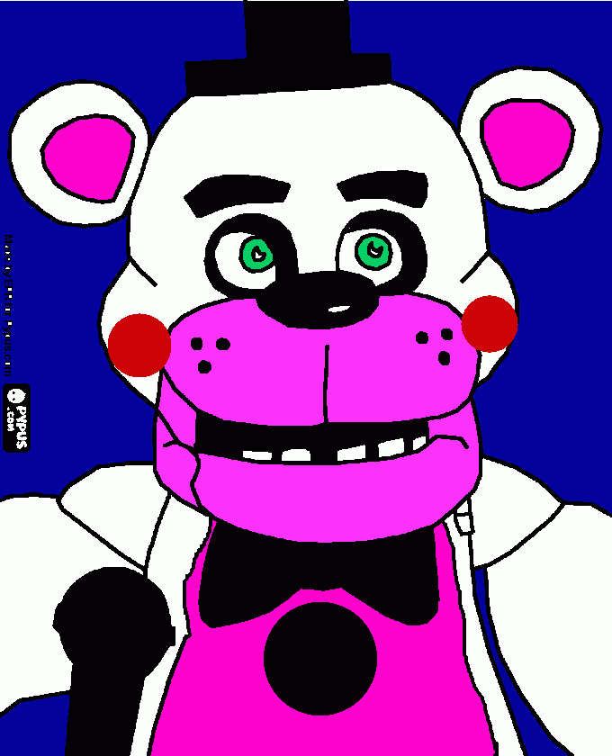 FNAF:Sister Location Funtime Fredbear coloring page