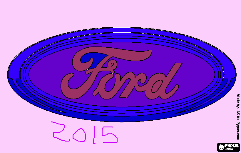 ford 2015 coloring page