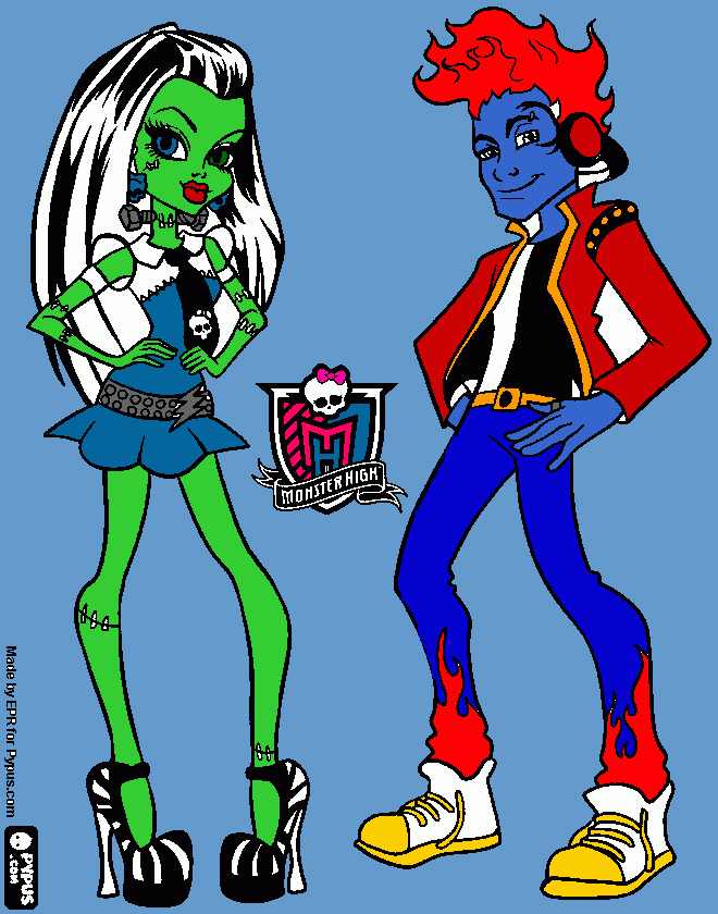 frankie y holt coloring page