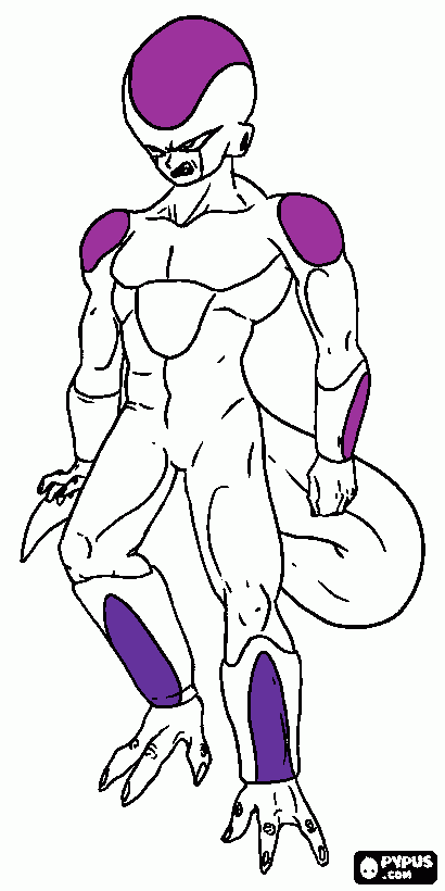 frieza coloring page