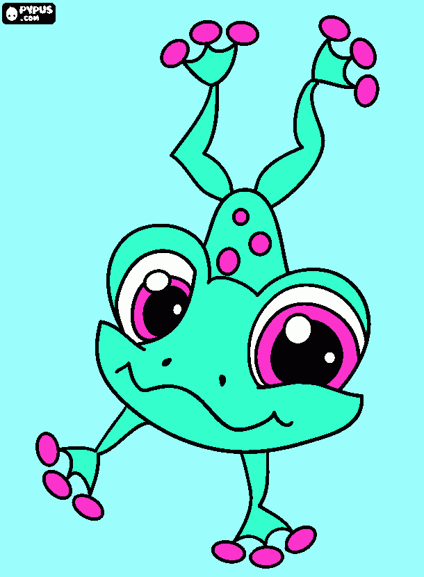 Froggy coloring page