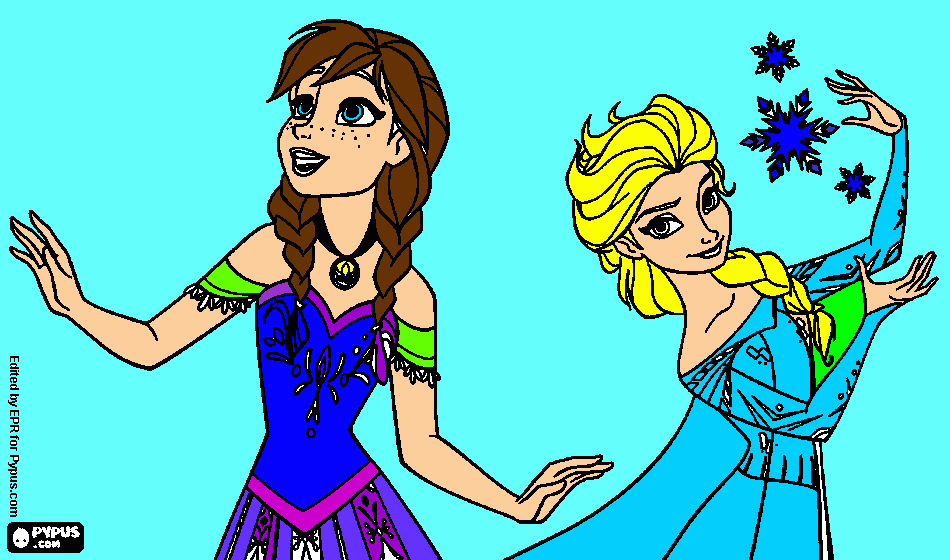 Frozen picture!!!!! coloring page