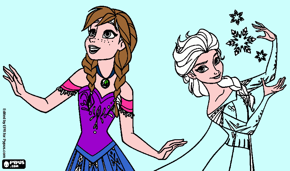 frozen. coloring page