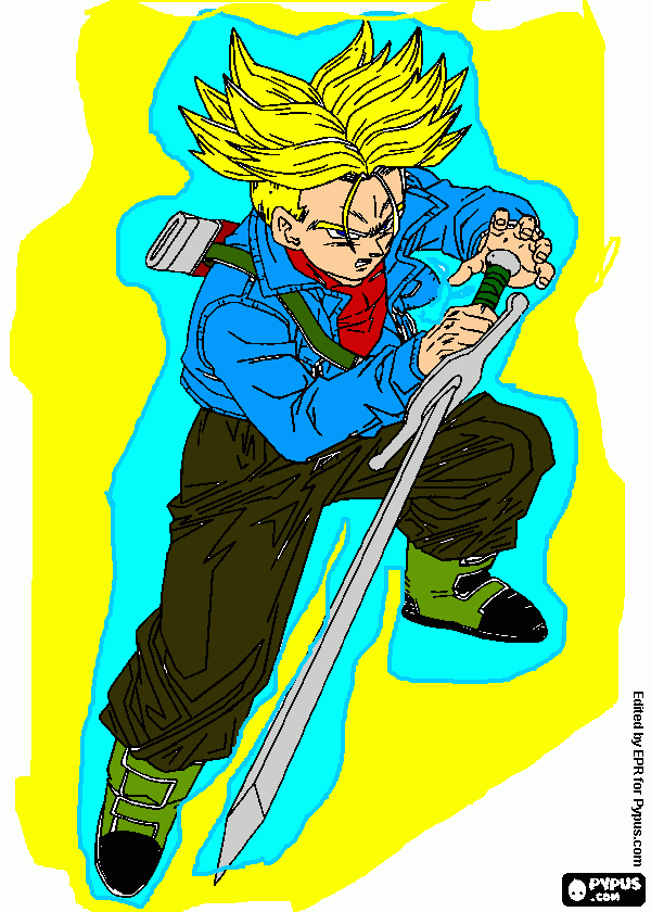 full power trunks coloring page
