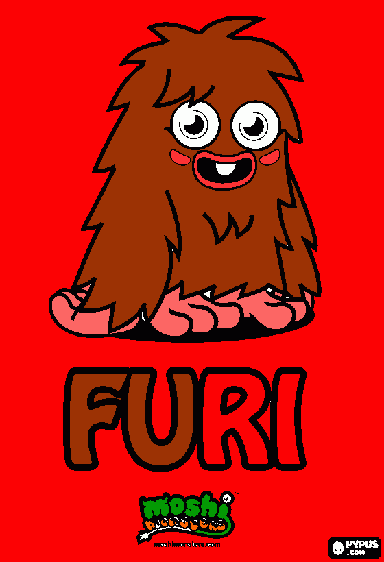 Fury coloring page