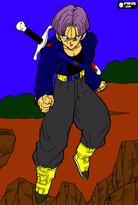 Future Trunks. coloring page