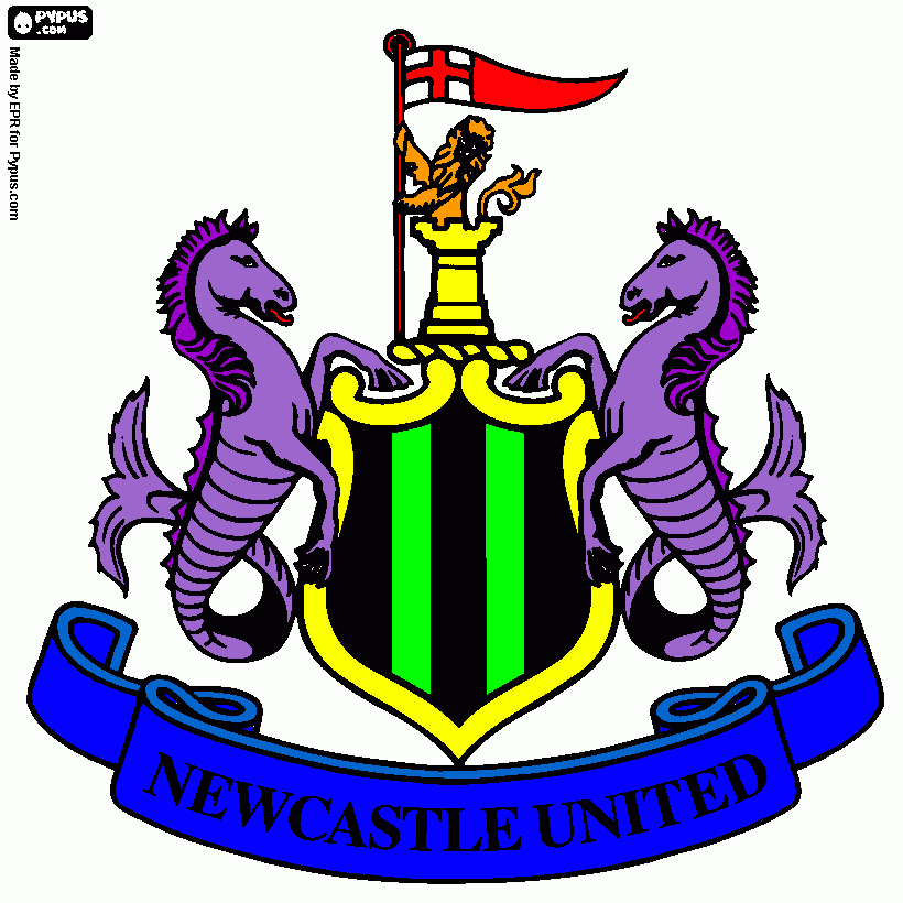 gay nufc coloring page