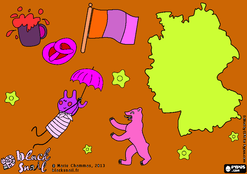 germany tour coloring page