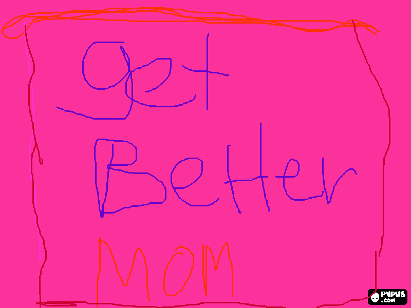 get better mom coloring page