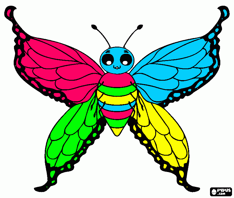 Get Well Butterfly coloring page