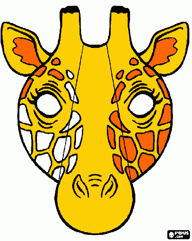 girraffe coloring page