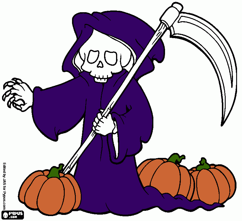 glum reaper coloring page